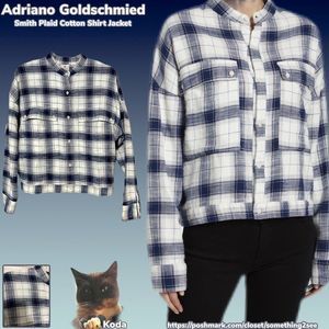 NWT $198 Ag Adriano Goldschmied | Smith Plaid | Cotton Button Down Shirt